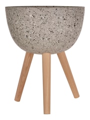 Fifty Five South Grey Darnell Speckled Planter - Image 3 of 4
