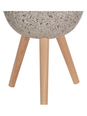 Fifty Five South Grey Darnell Speckled Planter - Image 4 of 4