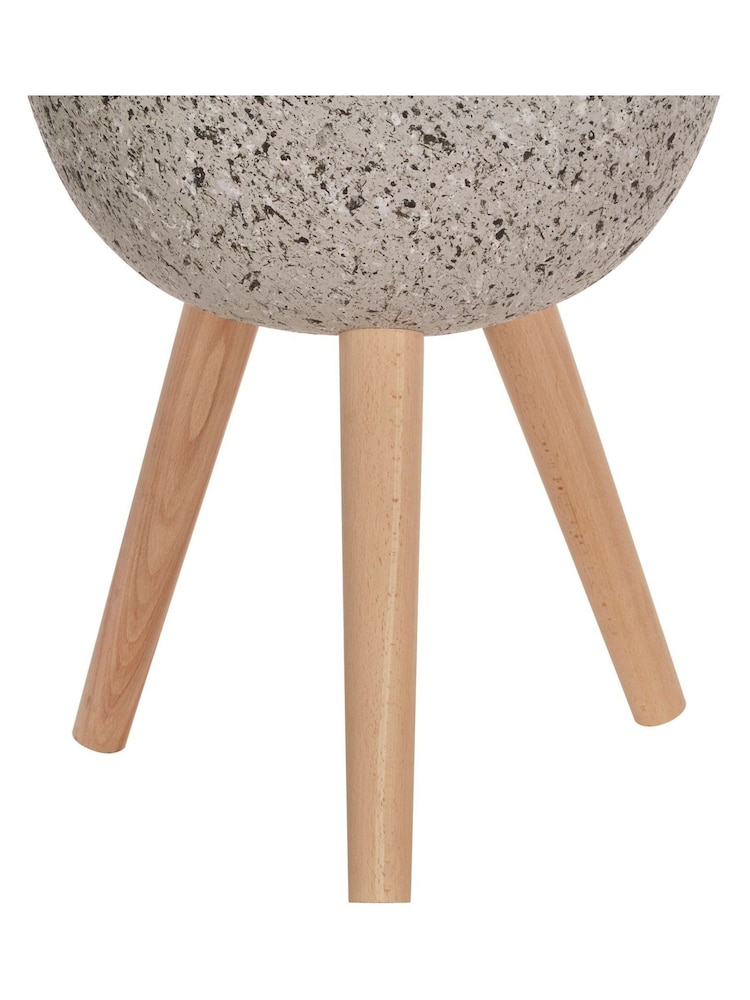 Fifty Five South Grey Darnell Speckled Planter - Image 4 of 4