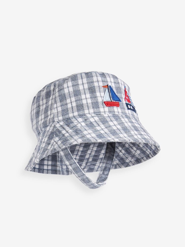 Blau/Weiß - Fischerhut für Babys (0 Monate–2 Jahre) - Bild 1 von 3