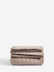 Natural Ogee Quilted Bedspread - Image 2 of 2