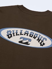 Billabong Brown Orbit Arch Short Sleeve T-Shirt - Image 6 of 8