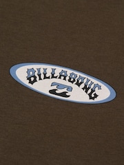 Billabong Brown Orbit Arch Short Sleeve T-Shirt - Image 8 of 8