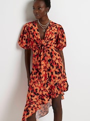 River Island Orange Wrap Maxi Dress - Image 1 of 5