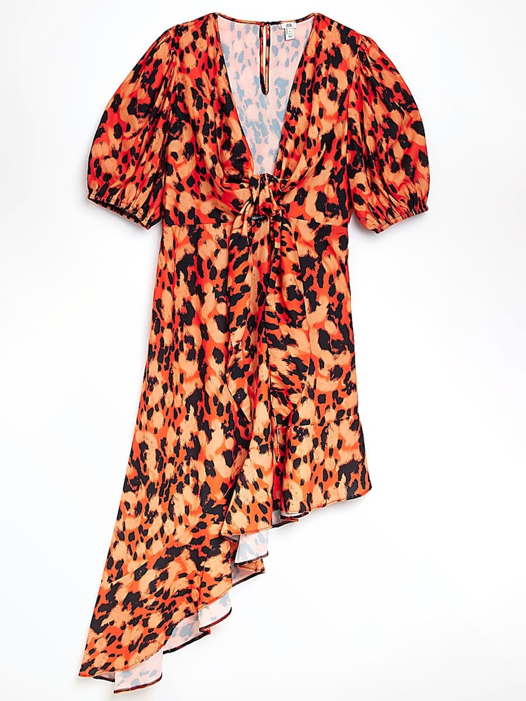 River Island Orange Wrap Maxi Dress - Image 5 of 5