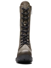 Clarks Dark Olive Green Standard Fit (F) Leather Orinoco2 Style Boots - Image 5 of 7