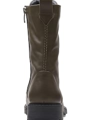 Clarks Dark Olive Green Standard Fit (F) Leather Orinoco2 Style Boots - Image 6 of 7
