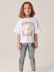 Silver Sparkle Leggings And T-Shirt Set (3-16yrs) - Image 1 of 6