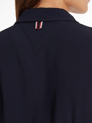 Tommy Hilfiger Blue Crepe Shirt Dress - Image 3 of 4