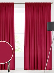 Scarlet Red Montero Velvet Made To Measure Curtains - Image 1 of 9
