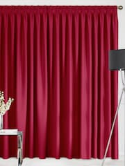 Scarlet Red Montero Velvet Made To Measure Curtains - Image 2 of 9