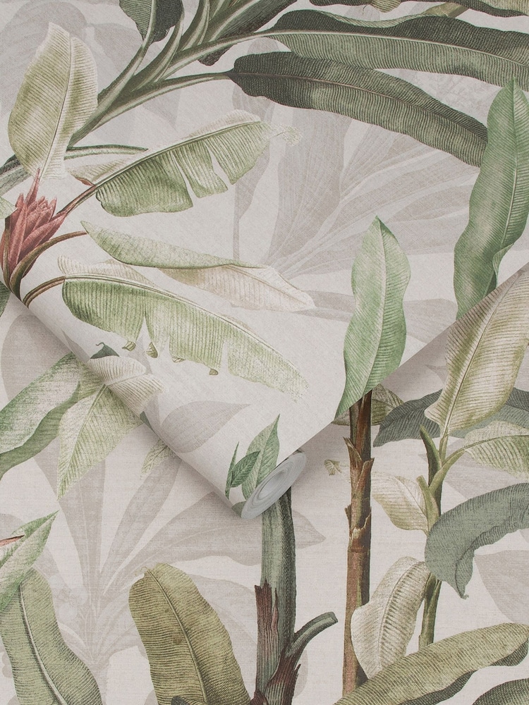 Graham & Brown White Borneo Powder 10M Wallpaper - Image 3 of 3 Graham & Brown White Borneo Powder 10M Wallpaper - Image 3 of 3