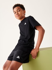 adidas Black 100% Cotton Sportswear Essentials Small Logo Cotton T-Shirt - Image 1 of 8