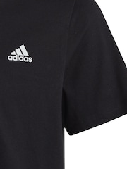 adidas Black 100% Cotton Sportswear Essentials Small Logo Cotton T-Shirt - Image 6 of 8