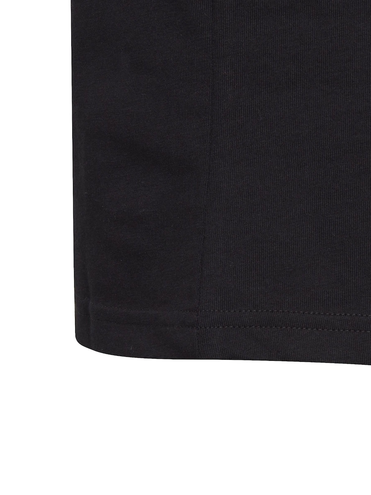 adidas Black 100% Cotton Sportswear Essentials Small Logo Cotton T-Shirt - Image 8 of 8 adidas Black 100% Cotton Sportswear Essentials Small Logo Cotton T-Shirt - Image 8 of 8