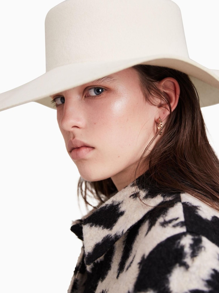 AllSaints White Chain Faye Bolero Hat - Image 6 of 6