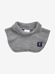 Polarn O. Pyret Grey Merino Wool Polo Neck Warmer - Image 1 of 2