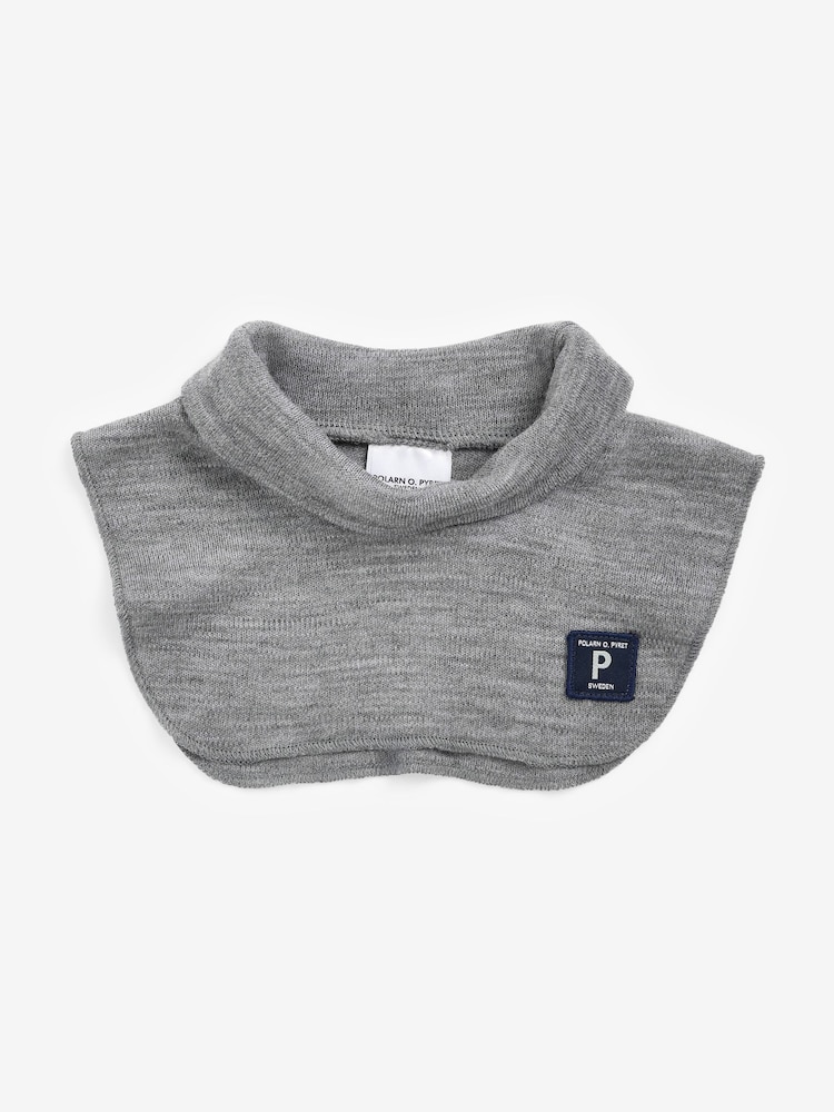 Polarn O. Pyret Grey Merino Wool Polo Neck Warmer - Image 1 of 2