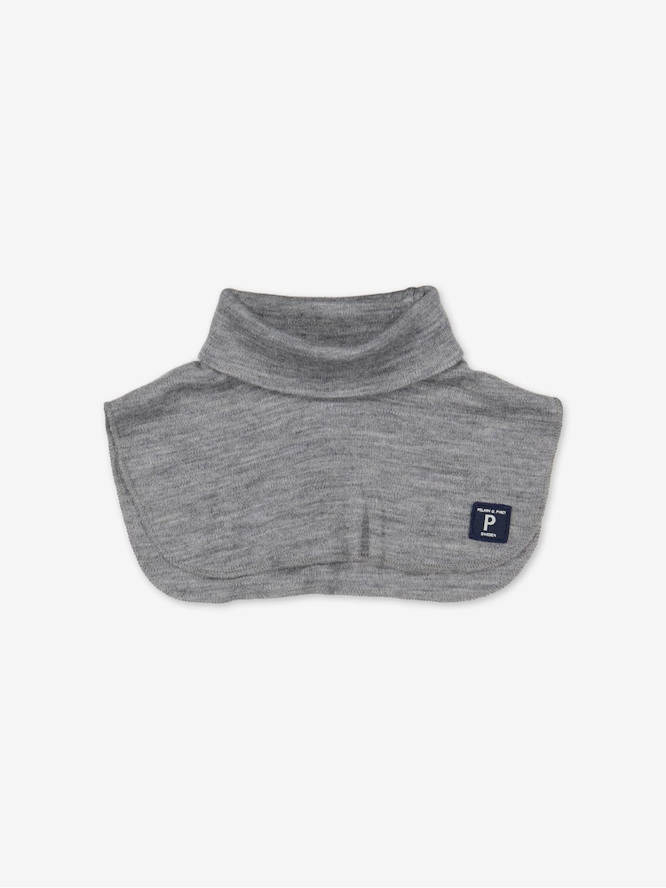 Polarn O. Pyret Grey Merino Wool Polo Neck Warmer - Image 2 of 2