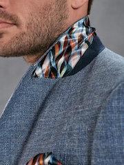 Blue Signature Double Breasted Angelico Linen Blend Blazer - Image 6 of 13