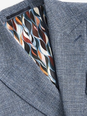 Blue Signature Double Breasted Angelico Linen Blend Blazer - Image 9 of 13