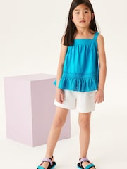 Blue Frill Strappy Vest (3-16yrs) - Image 2 of 5