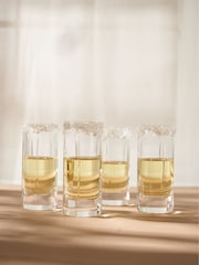 Truly Set of 4 Clear Soho Cut Crystal Shot Glasses - Image 1 of 4