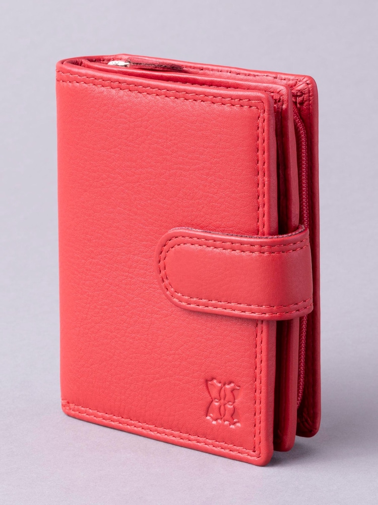 Lakeland Leather Red Small Leather Tab Purse - Image 1 of 5