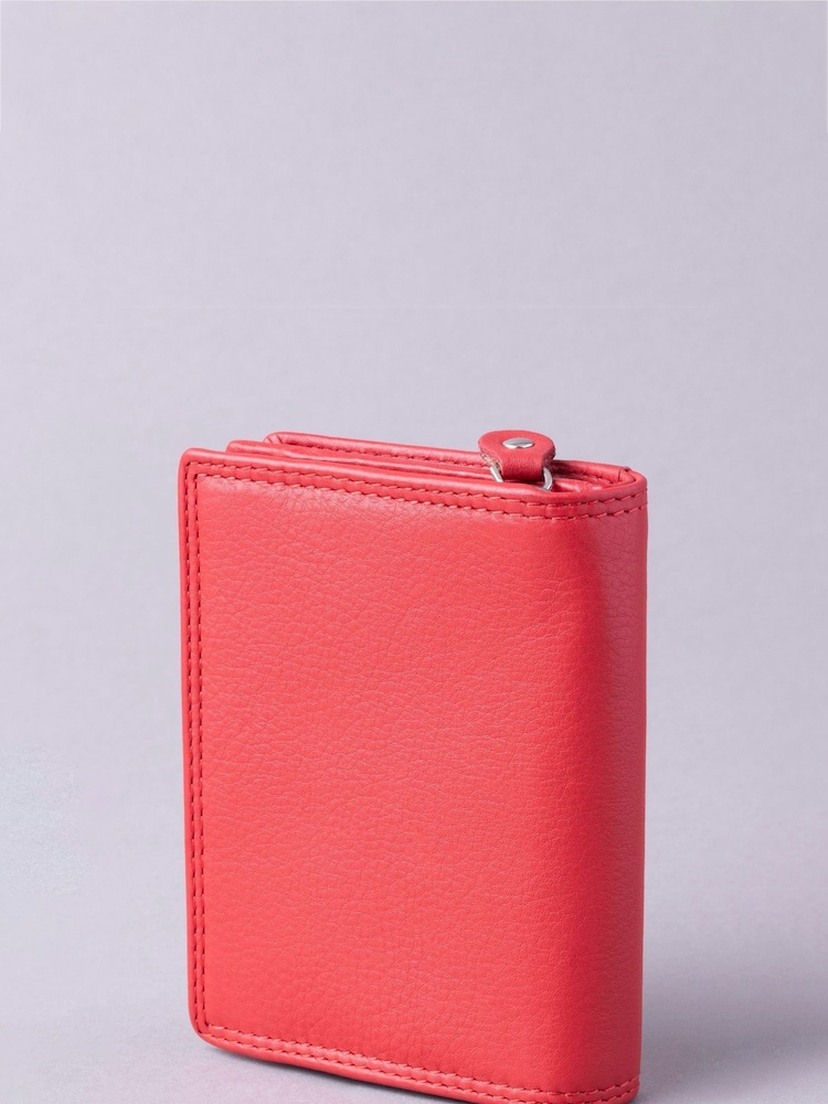 Lakeland Leather Red Small Leather Tab Purse - Image 2 of 5
