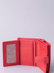 Lakeland Leather Red Small Leather Tab Purse - Image 4 of 5
