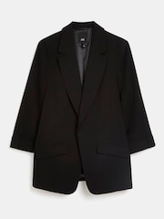 River Island Edge To Edge Casual Black Blazer - Image 4 of 4