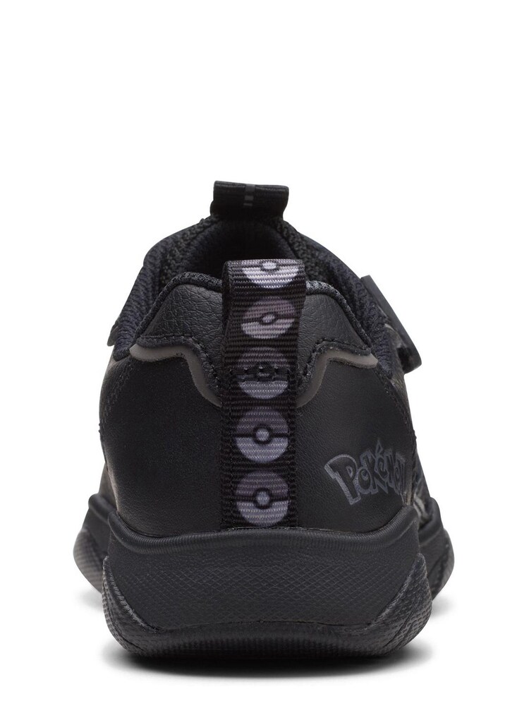 Clarks Black Multi Fit Leather Grip Trade Shoes - Image 6 of 7