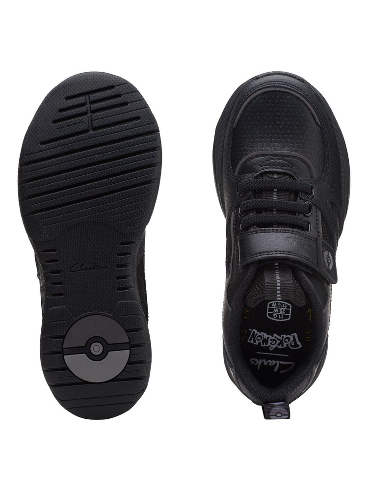 Clarks Black Multi Fit Leather Grip Trade Shoes - Image 7 of 7