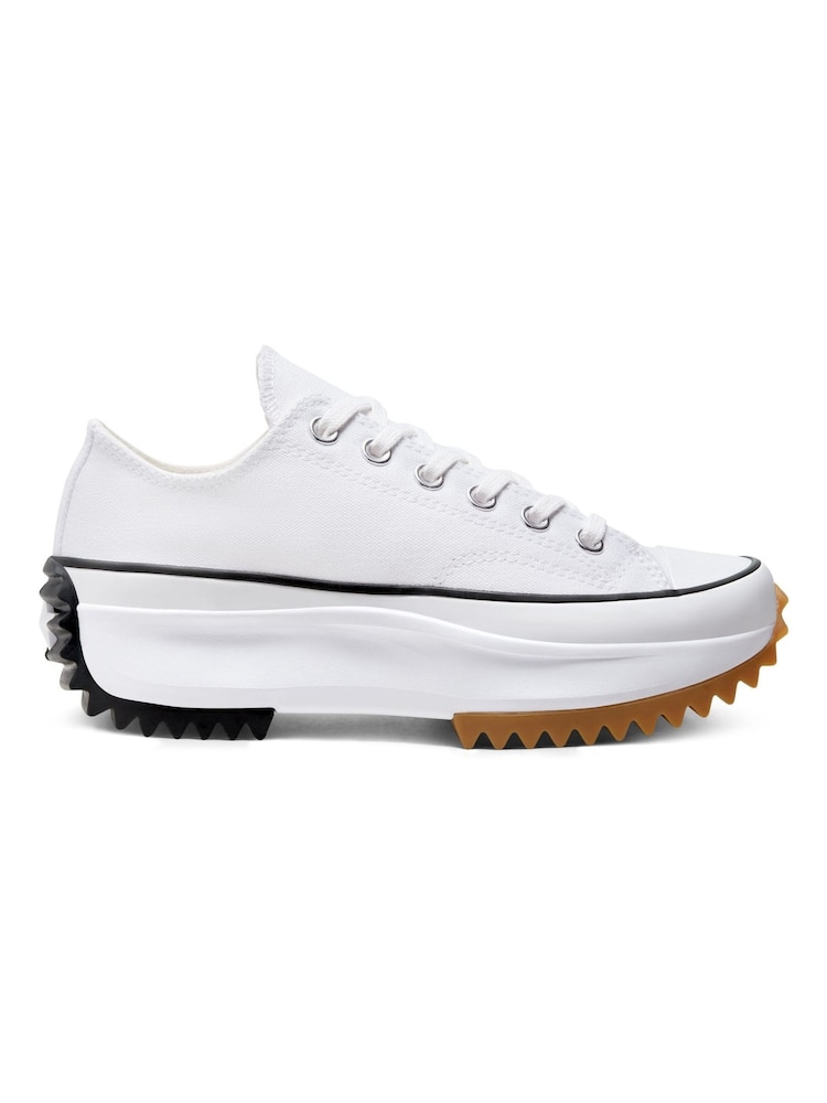 Converse White Run Star Hike Low Trainers - Image 1 of 9