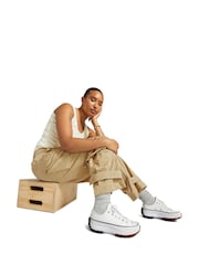 Converse White Run Star Hike Low Trainers - Image 7 of 9