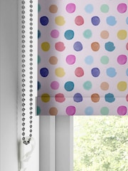 Voyage Blossom Pink Blackout Dotty Made To Measure Roller Blind - Image 4 of 6