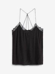 Black Lace Trim Cami Top - Image 5 of 5