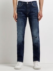 River Island Blue Dark Relaxed Slim Gala Jeans - Image 1 of 1