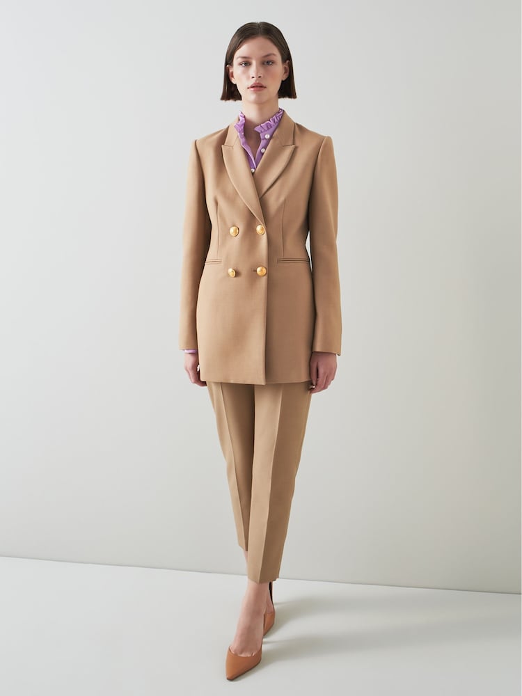 LK Bennett Natural Mariner Double-Breasted Jacket - Image 1 of 4