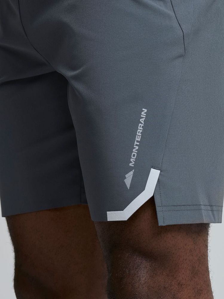 Monterrain Grey Defence Woven Shorts - Image 4 of 4 Monterrain Grey Defence Woven Shorts - Image 4 of 4