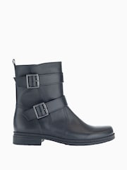 Gabor Nicholas Leather Ankle Black Boots - Image 1 of 5