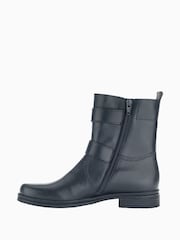 Gabor Nicholas Leather Ankle Black Boots - Image 2 of 5