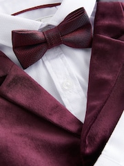Plum Purple Velvet Waistcoat Set (3mths-7yrs) - Image 4 of 5