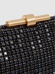Reiss Navy Adaline Embellished Clutch Bag - Image 6 of 7