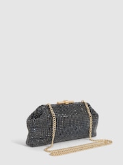 Reiss Navy Adaline Embellished Clutch Bag - Image 7 of 7