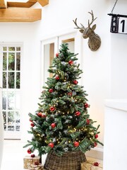 Ivyline Natural Wicker Tree Skirt Round - Image 1 of 4