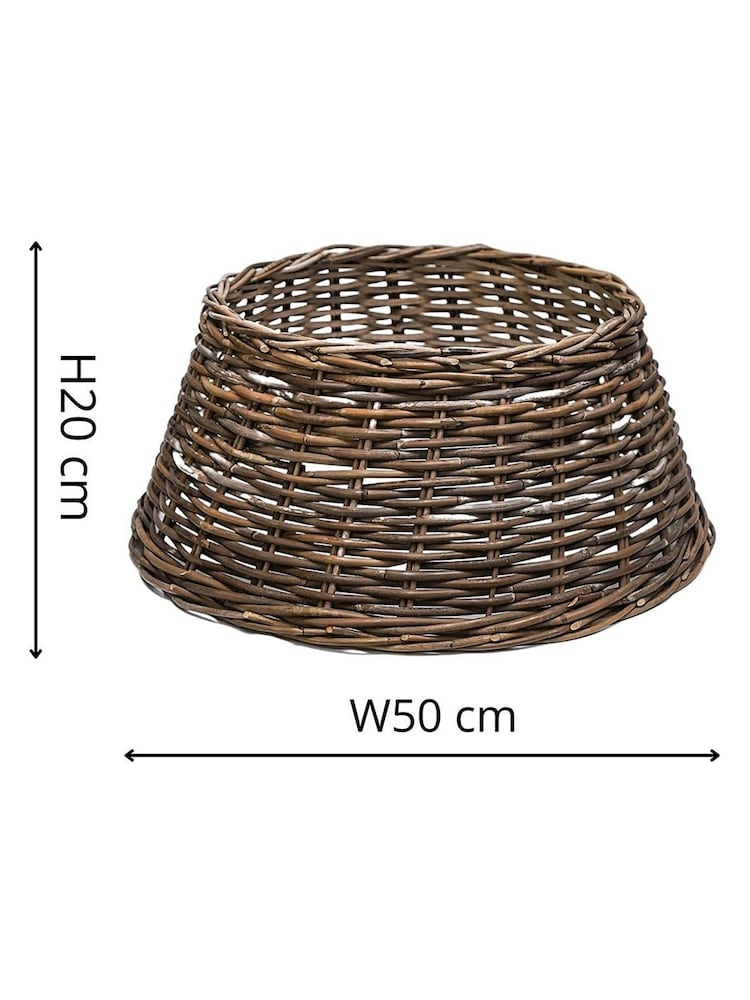Ivyline Natural Wicker Tree Skirt Round - Image 4 of 4