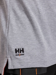 Helly Hansen Grey 100% Cotton Oxford Polo Shirt - Image 5 of 7
