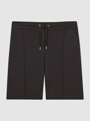 Reiss Smoke Cullen Drawstring Pintuck Shorts - Image 2 of 5