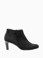 Gabor Fatale Velour Ankle Black Boots - Image 1 of 5